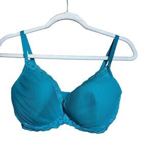 Natori Bra Womens 34DDD Blue Padded Underwire